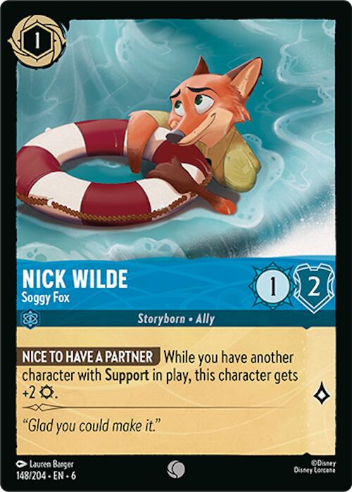 Nick Wilde - Soggy Fox (148/204) [Azurite Sea] | Good Games Adelaide SA