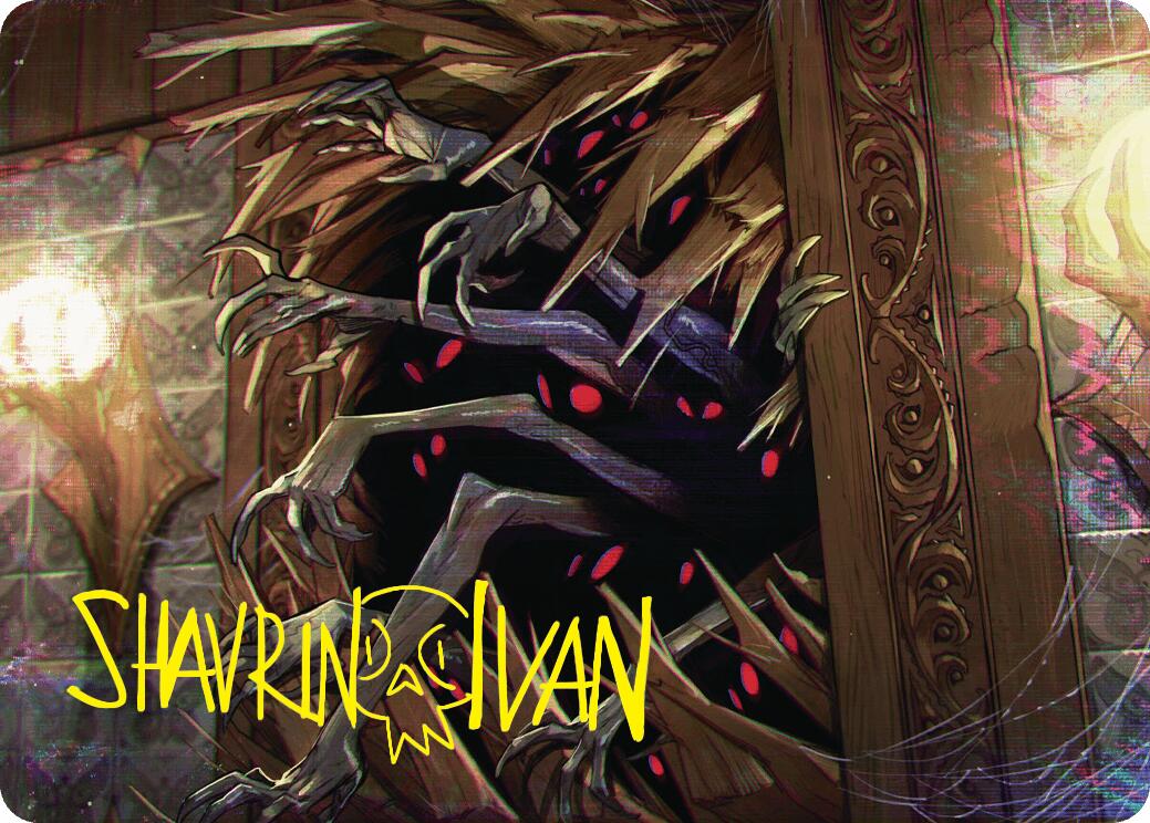 Withering Torment Art Card (Gold-Stamped Signature) [Duskmourn: House of Horror Art Series] | Good Games Adelaide SA