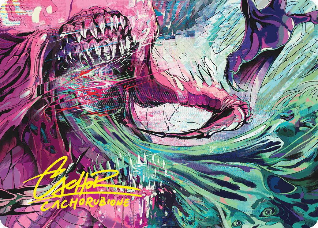 Fear of Missing Out Art Card (Gold-Stamped Signature) [Duskmourn: House of Horror Art Series] | Good Games Adelaide SA