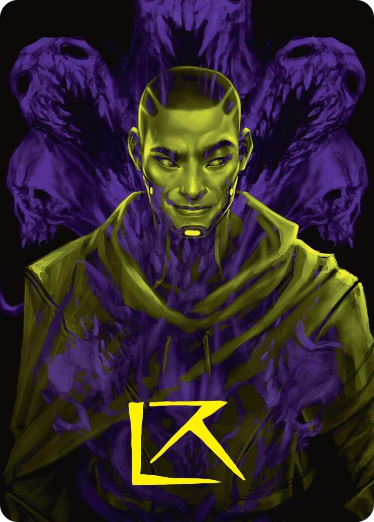 Kaito, Bane of Nightmares Art Card (Gold-Stamped Signature) [Duskmourn: House of Horror Art Series] | Good Games Adelaide SA