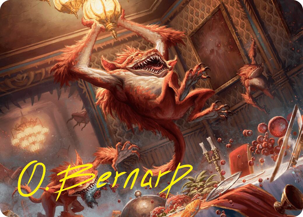 Midnight Mayhem Art Card (Gold-Stamped Signature) [Duskmourn: House of Horror Art Series] | Good Games Adelaide SA