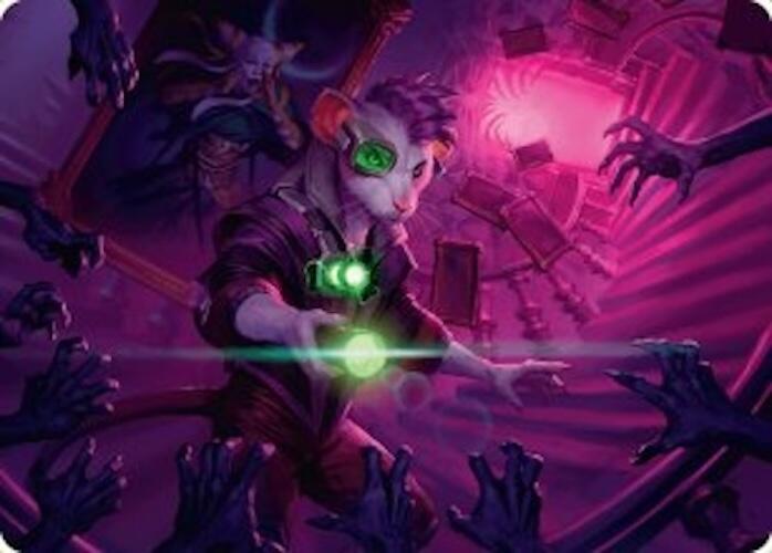 Nashi, Searcher in the Dark Art Card (21/54) [Duskmourn: House of Horror Art Series] | Good Games Adelaide SA