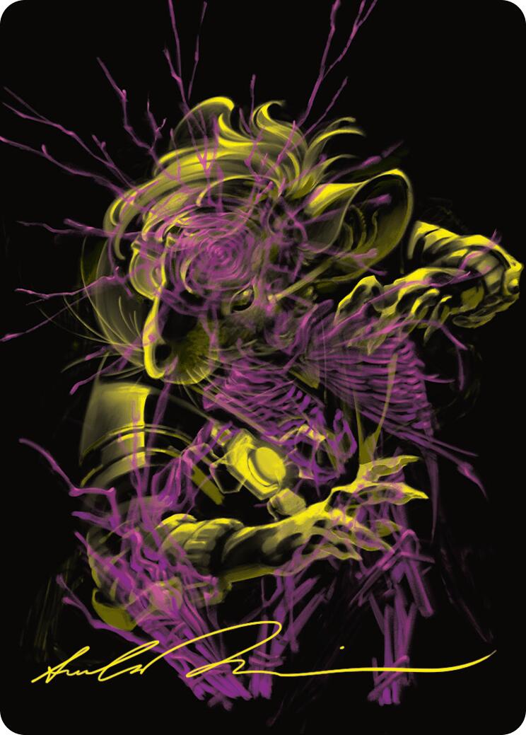 Nashi, Searcher in the Dark Art Card (43/54) (Gold-Stamped Signature) [Duskmourn: House of Horror Art Series] | Good Games Adelaide SA