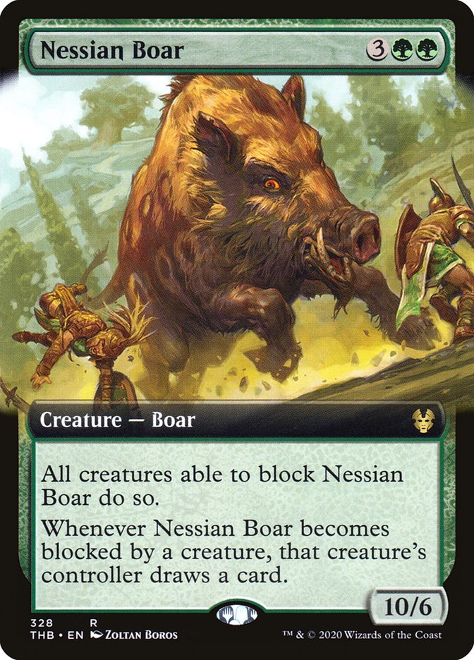 Nessian Boar (Extended Art) [Theros Beyond Death] | Good Games Adelaide SA
