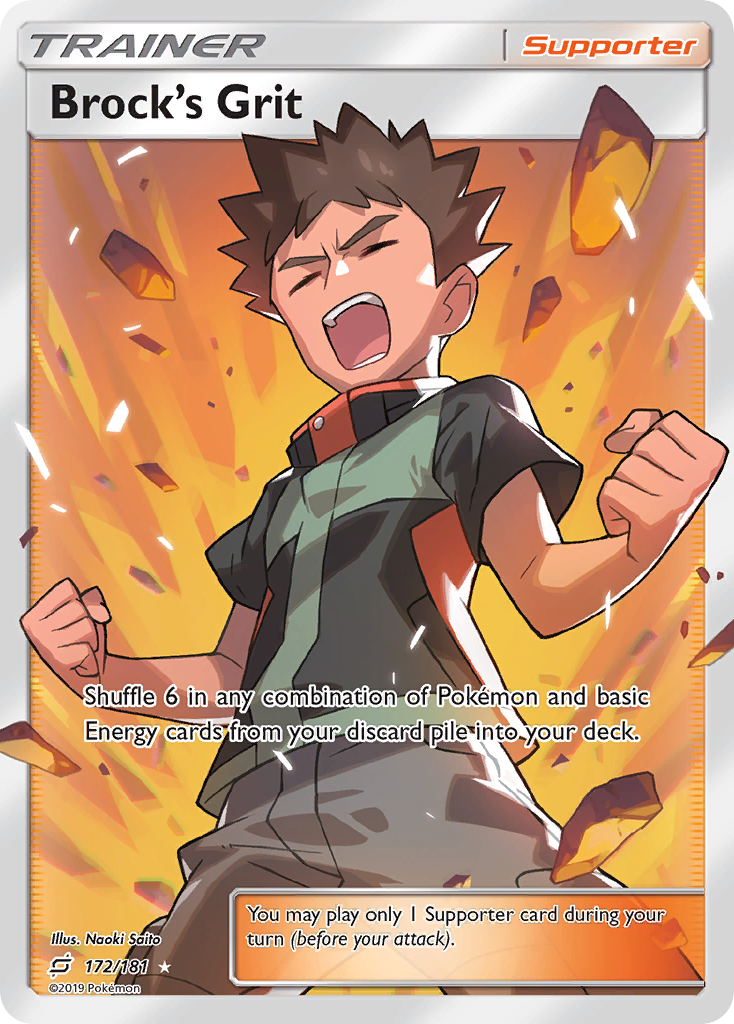 Brock's Grit (172/181) [Sun & Moon: Team Up] | Good Games Adelaide SA