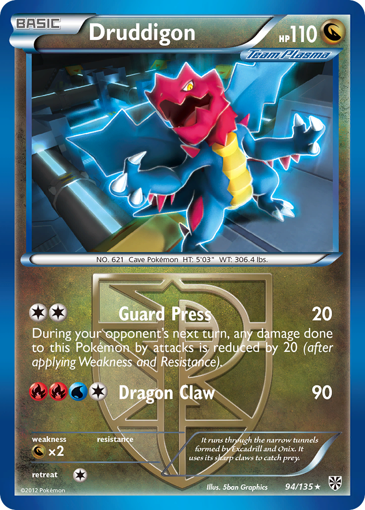 Druddigon (94/135) [Black & White: Plasma Storm] | Good Games Adelaide SA