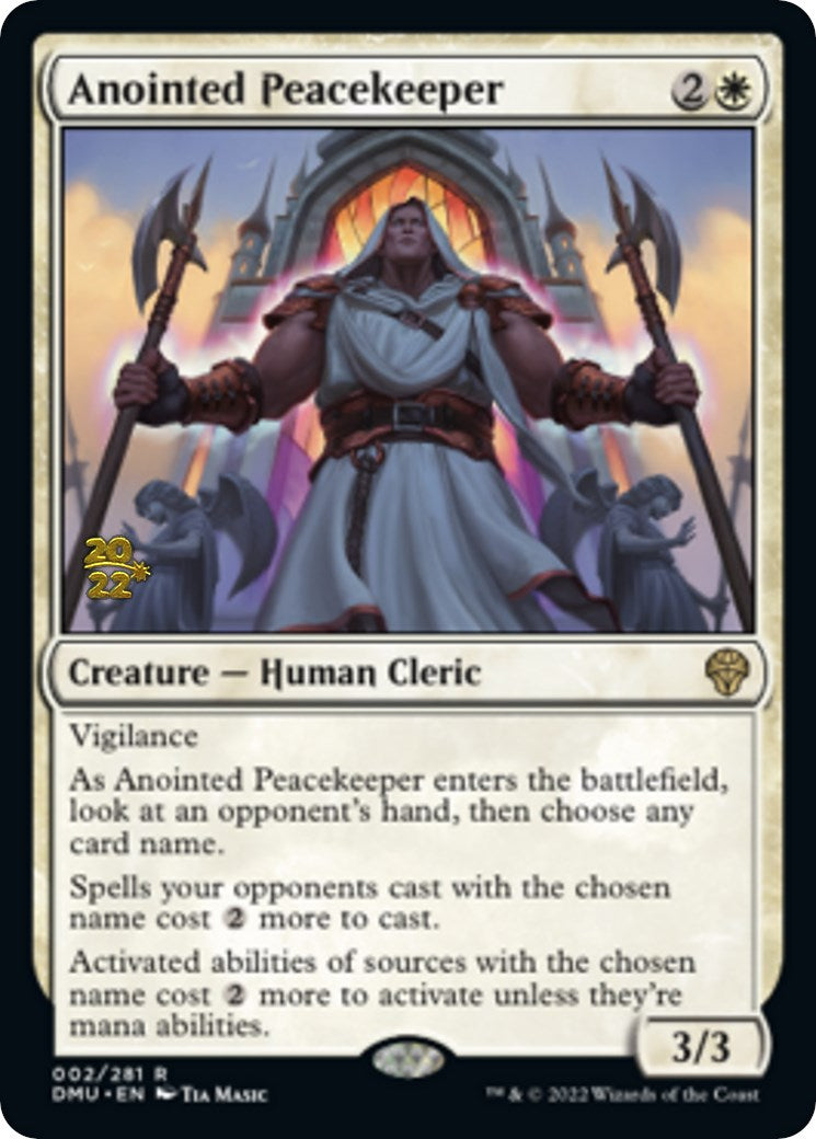 Anointed Peacekeeper [Dominaria United Prerelease Promos] | Good Games Adelaide SA
