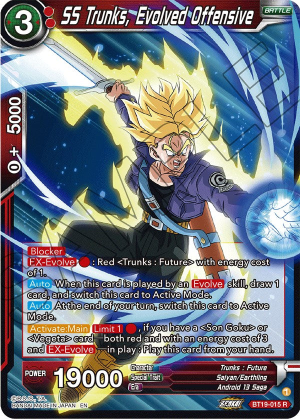 SS Trunks, Evolved Offensive (BT19-015) [Fighter's Ambition] | Good Games Adelaide SA