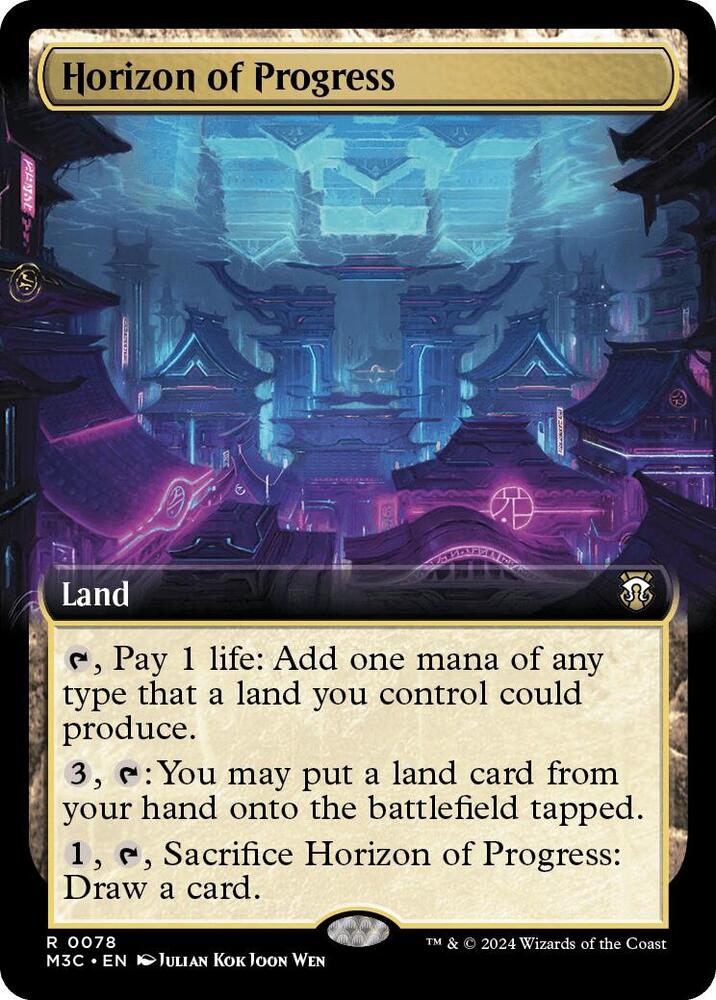 Horizon of Progress 78/411 (Commander: Modern Horizons 3)  - Extended Art Ripple Foil | Good Games Adelaide SA