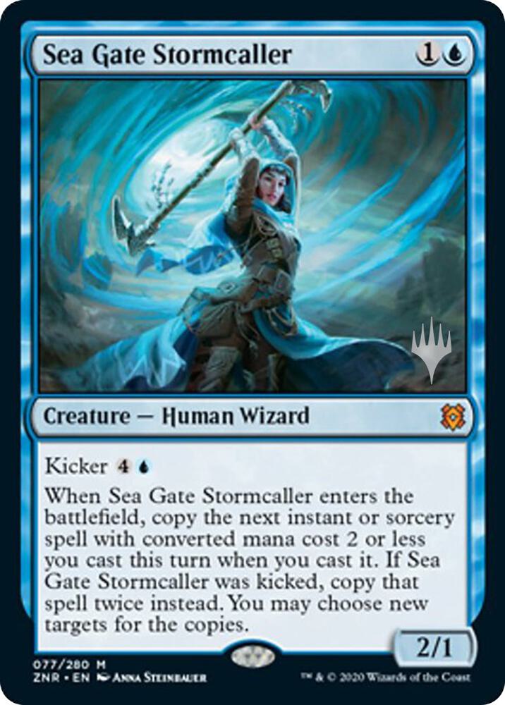 Sea Gate Stormcaller 77 (Promo Pack: Zendikar Rising)  | Good Games Adelaide SA