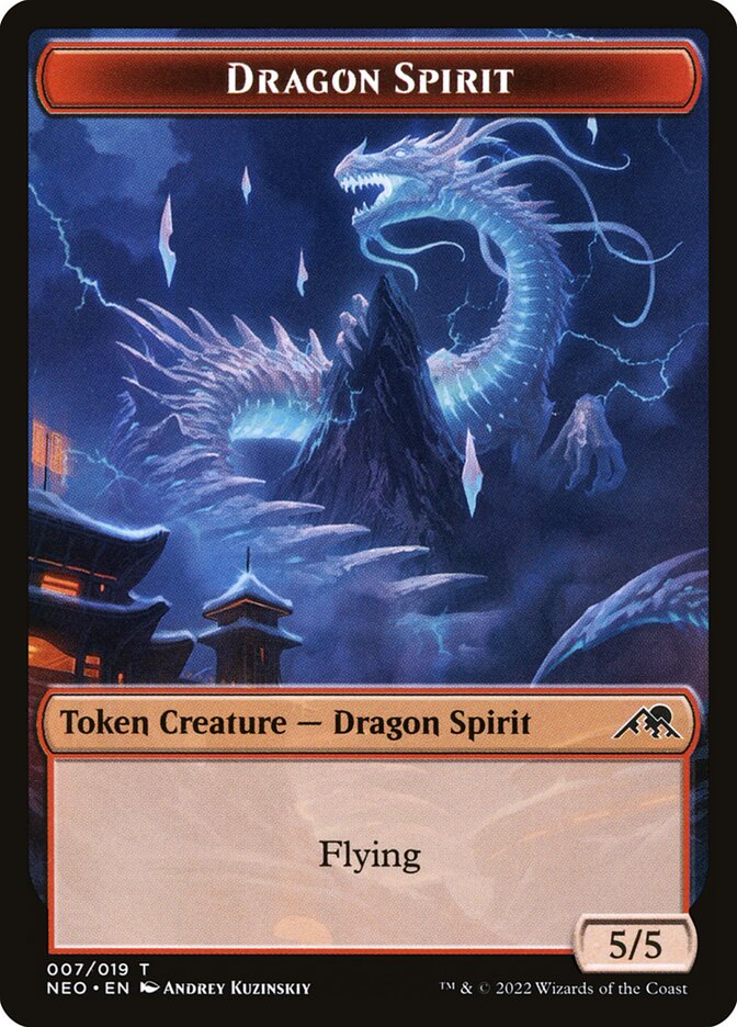 Dragon Spirit Token 7 (Kamigawa: Neon Dynasty)  | Good Games Adelaide SA
