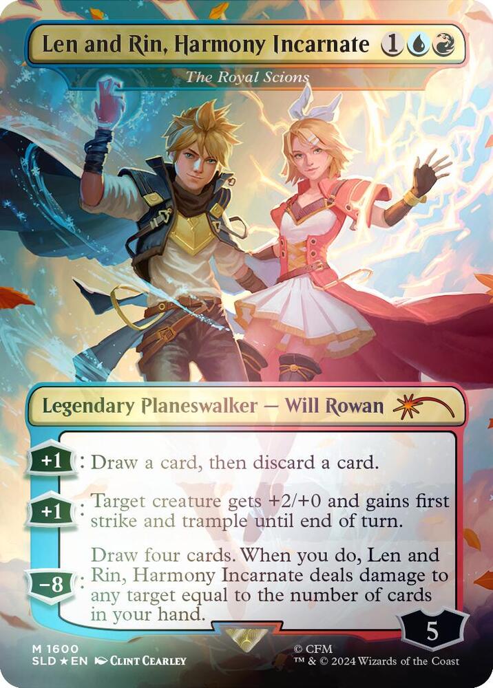 Len and Rin Harmony Incarnate The Royal Scions Rainbow Foil 1600 (Secret Lair Drop Series)  - Foil | Good Games Adelaide SA
