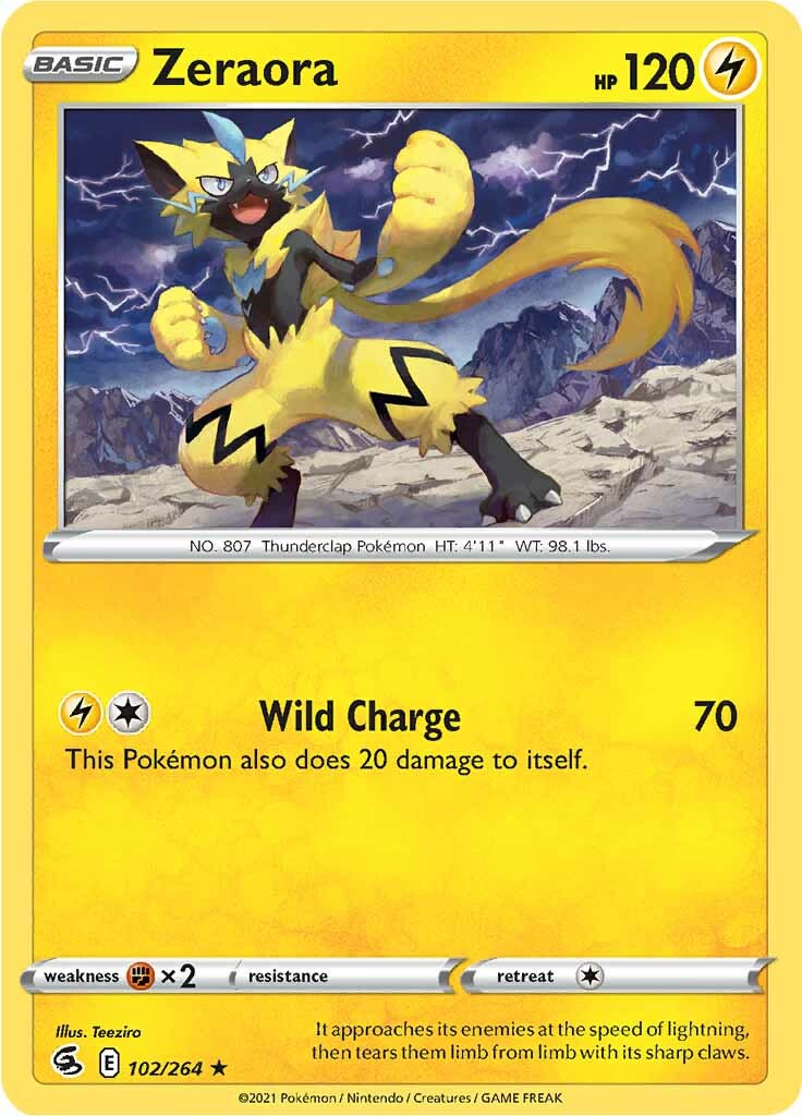 Zeraora (102/264) [Sword & Shield: Fusion Strike] | Good Games Adelaide SA