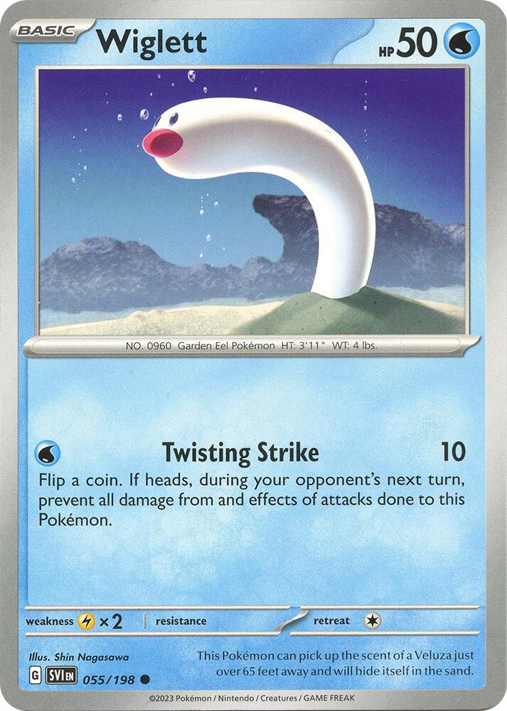 Wiglett 055/198 (SV01: Scarlet & Violet Base Set)  | Good Games Adelaide SA