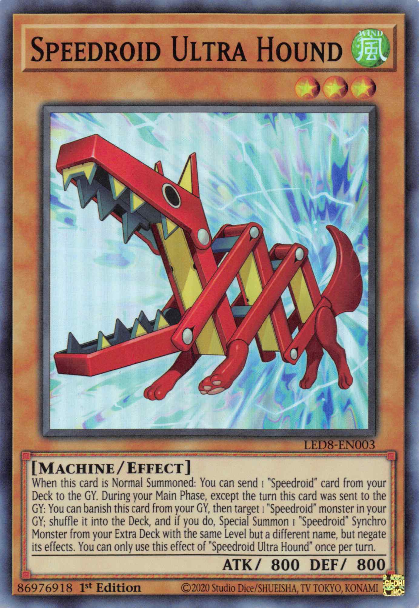 Speedroid Ultra Hound [LED8-EN003] Super Rare | Good Games Adelaide SA
