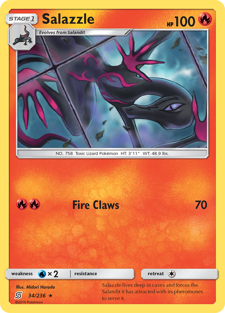 Salazzle (34/236) [Sun & Moon: Unified Minds] | Good Games Adelaide SA