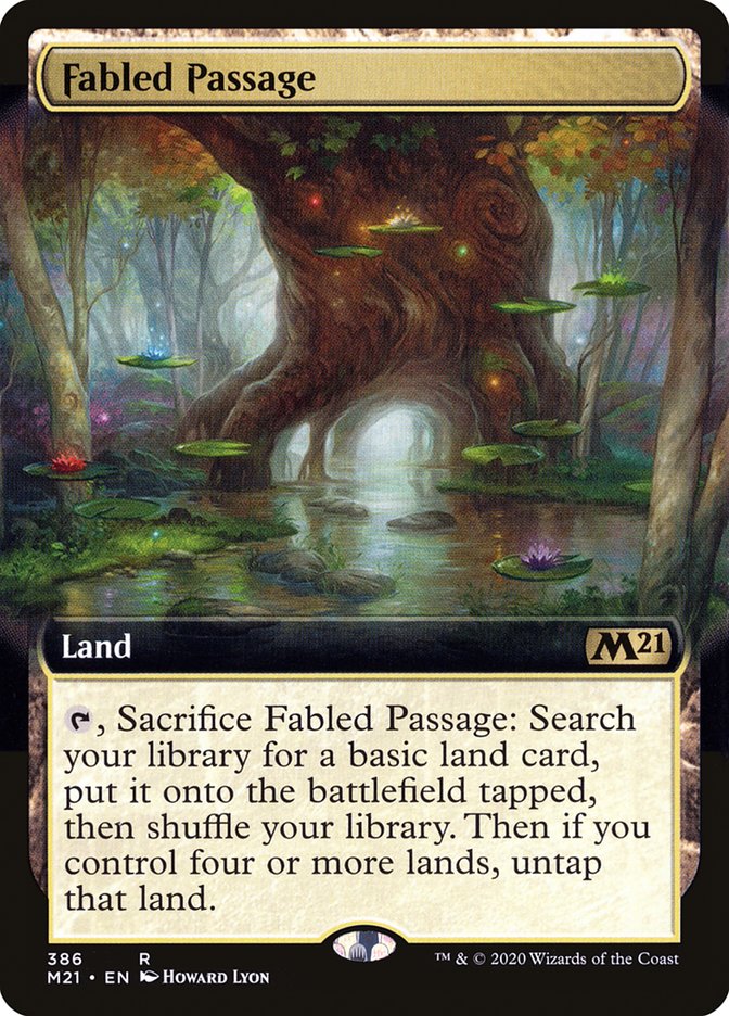 Fabled Passage (Extended Art) [Core Set 2021] | Good Games Adelaide SA