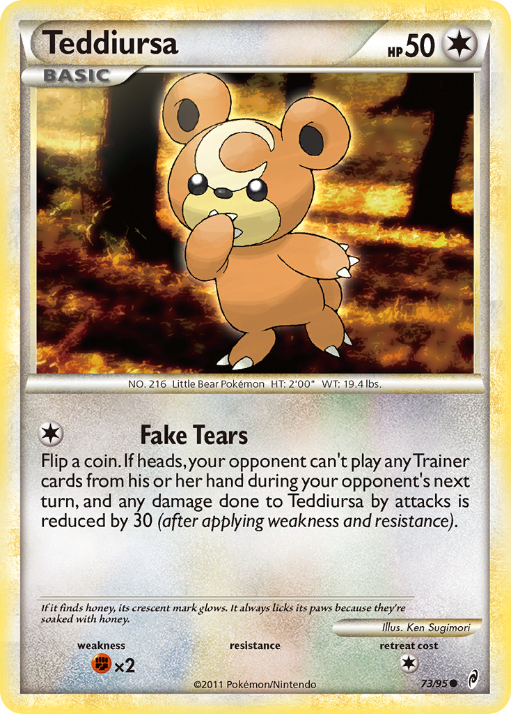 Teddiursa (73/95) [HeartGold & SoulSilver: Call of Legends] | Good Games Adelaide SA