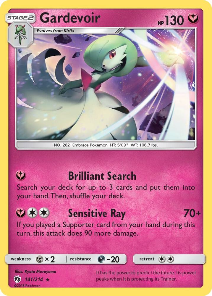 Gardevoir 141/214 (SM - Lost Thunder)  - Holofoil | Good Games Adelaide SA