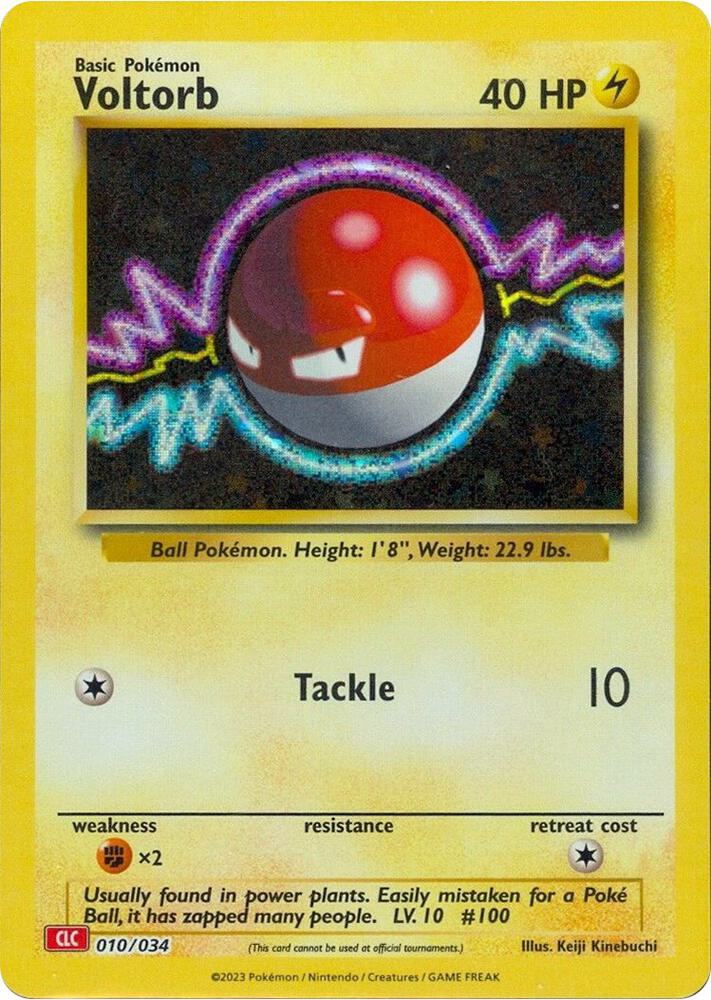 Voltorb 010/034 (Trading Card Game Classic)  - Holofoil | Good Games Adelaide SA