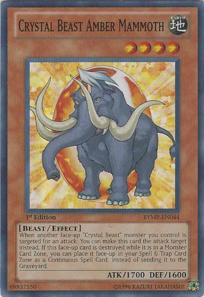 Crystal Beast Amber Mammoth [RYMP-EN044] Super Rare | Good Games Adelaide SA