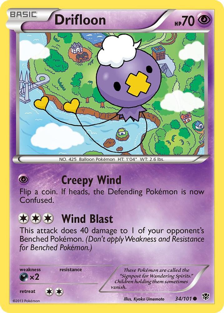 Drifloon 34/101 (Plasma Blast)  - Reverse Holofoil | Good Games Adelaide SA