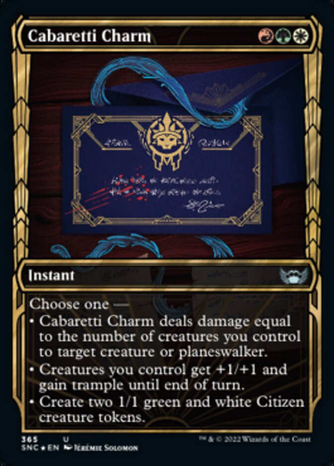 Cabaretti Charm (Showcase Golden Age Gilded Foil) [Streets of New Capenna] | Good Games Adelaide SA