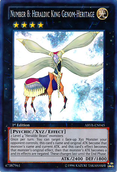 Number 8: Heraldic King Genom-Heritage [ABYR-EN045] Super Rare | Good Games Adelaide SA