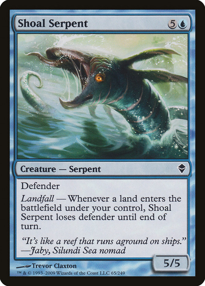 Shoal Serpent 65 (Zendikar)  - Foil | Good Games Adelaide SA