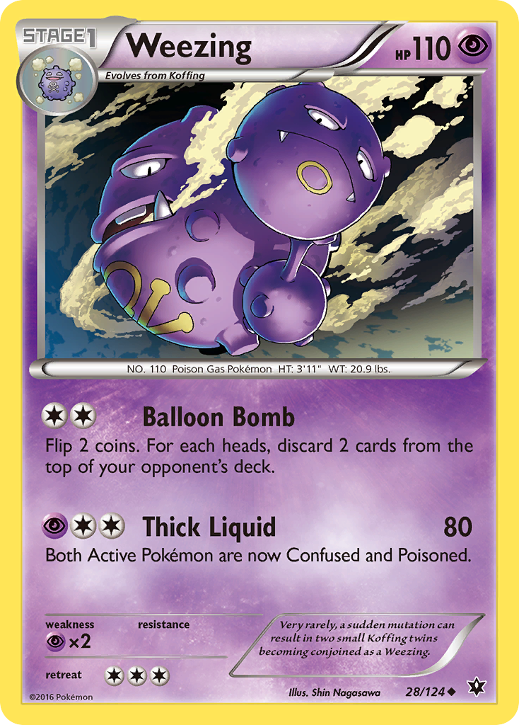 Weezing (28/124) [XY: Fates Collide] | Good Games Adelaide SA