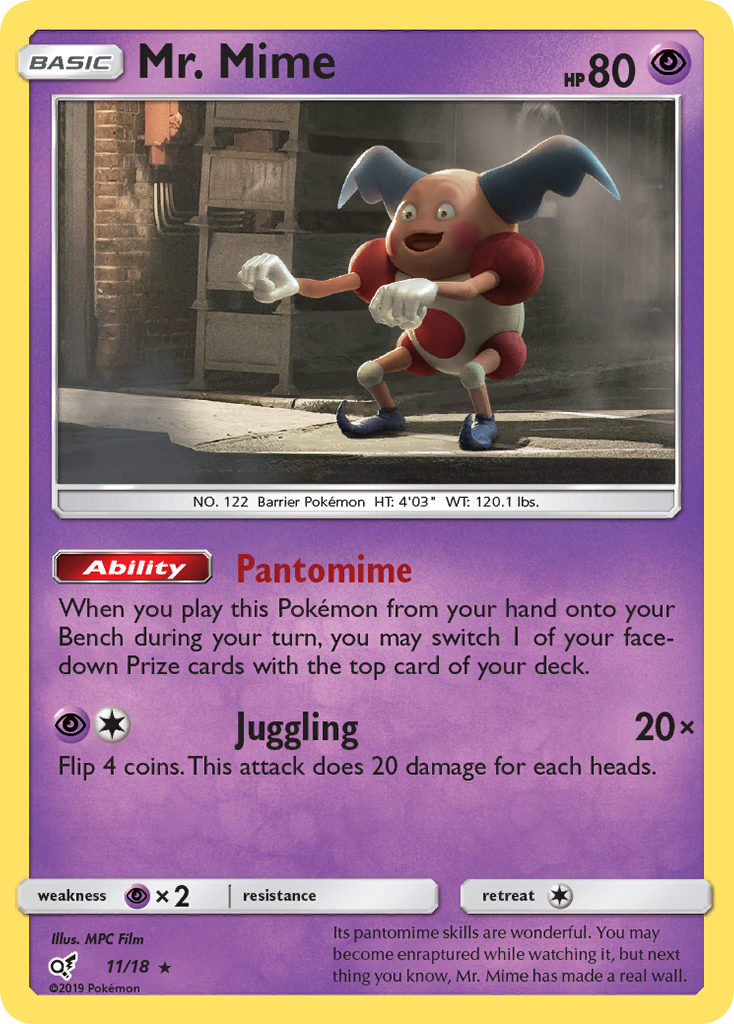 Mr. Mime (11/18) [Sun & Moon: Detective Pikachu] | Good Games Adelaide SA