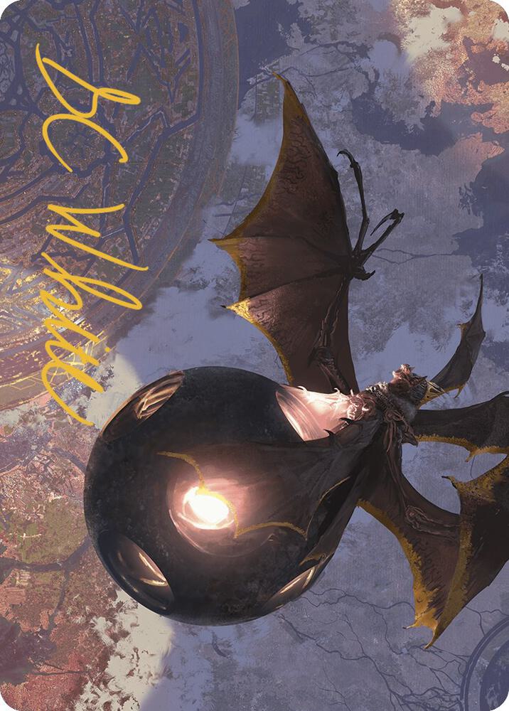 Malicious Eclipse Art Card Gold Stamped Signature 17 (Art Series: The Lost Caverns of Ixalan)  | Good Games Adelaide SA