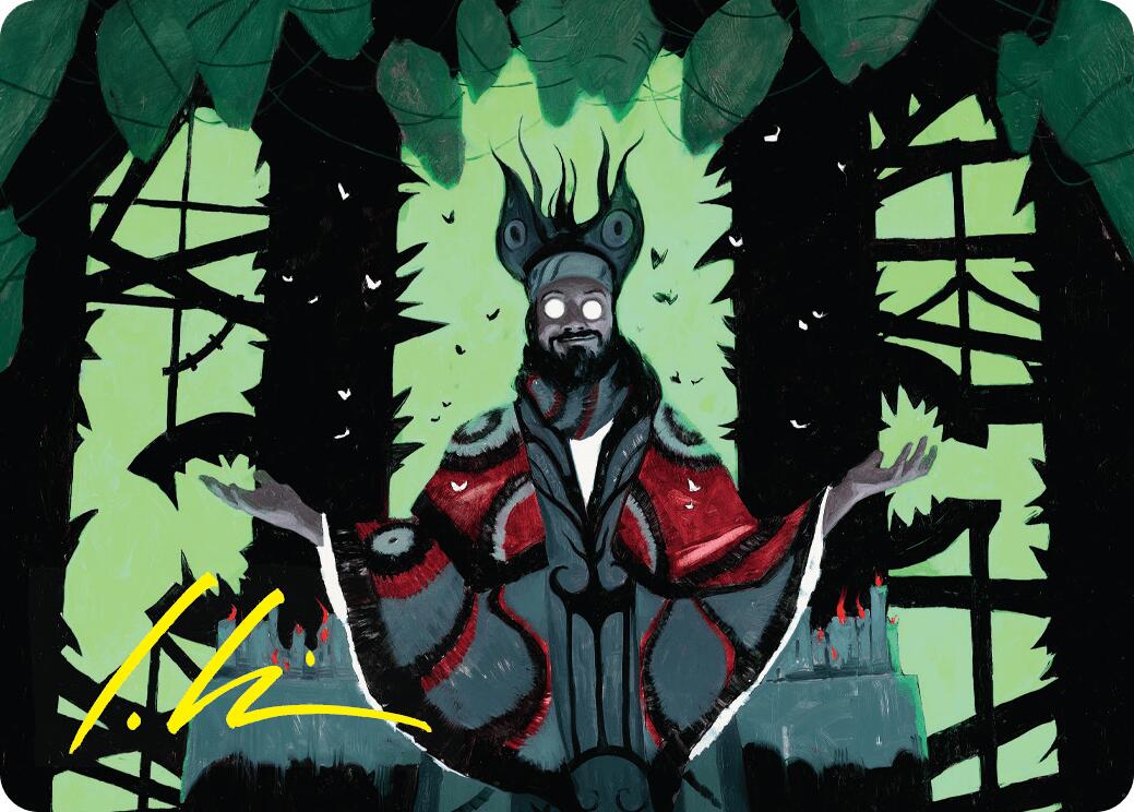 Victor, Valgavoth's Seneschal Art Card (23/54) (Gold-Stamped Signature) [Duskmourn: House of Horror Art Series] | Good Games Adelaide SA