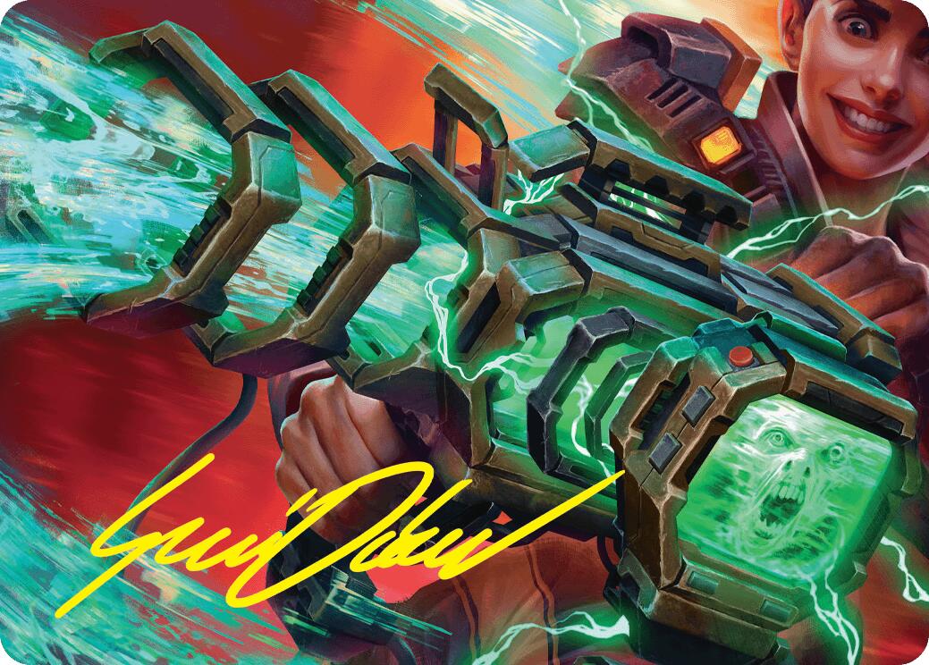 Ghost Vacuum Art Card (Gold-Stamped Signature) [Duskmourn: House of Horror Art Series] | Good Games Adelaide SA