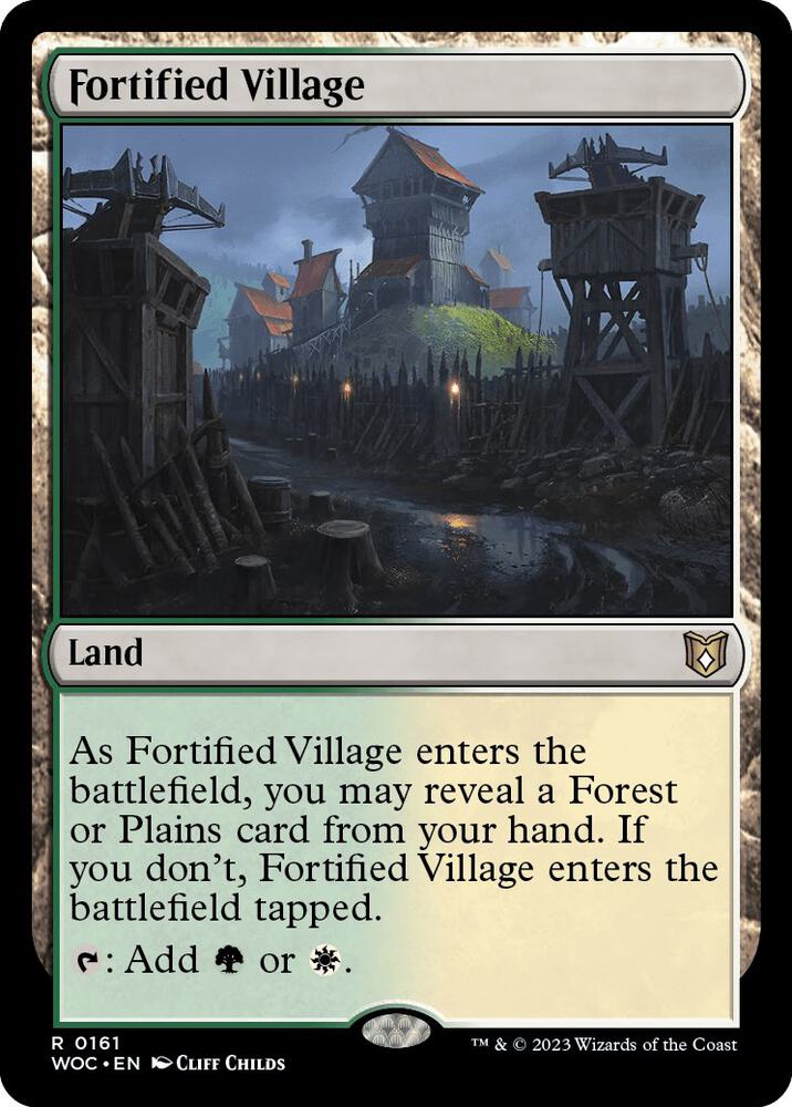 Fortified Village 161 (Commander: Wilds of Eldraine)  | Good Games Adelaide SA