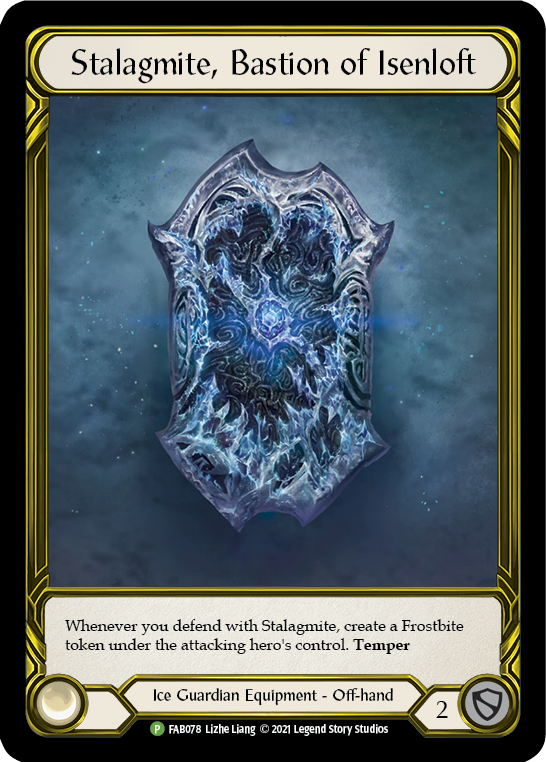 Stalagmite, Bastion of Isenloft (Golden) [FAB078] (Promo)  Cold Foil | Good Games Adelaide SA