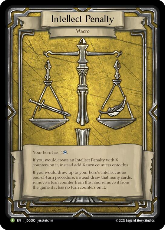 Intellect Penalty [JDG000] (Promo)  Rainbow Foil | Good Games Adelaide SA