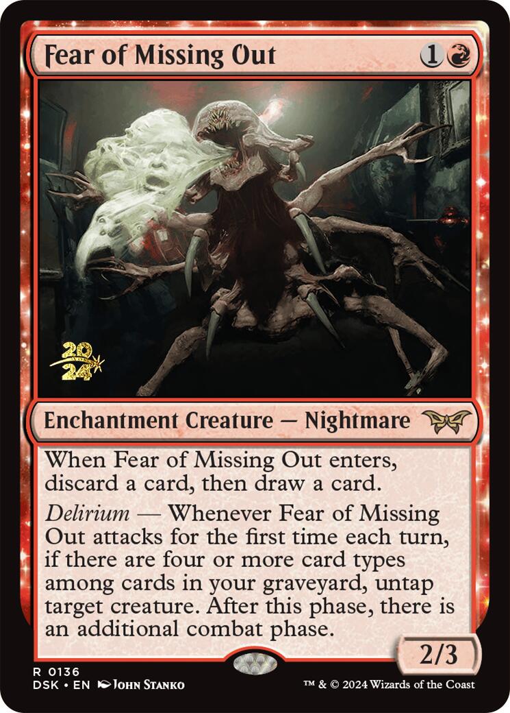 Fear of Missing Out [Duskmourn: House of Horror Prerelease Promos] | Good Games Adelaide SA