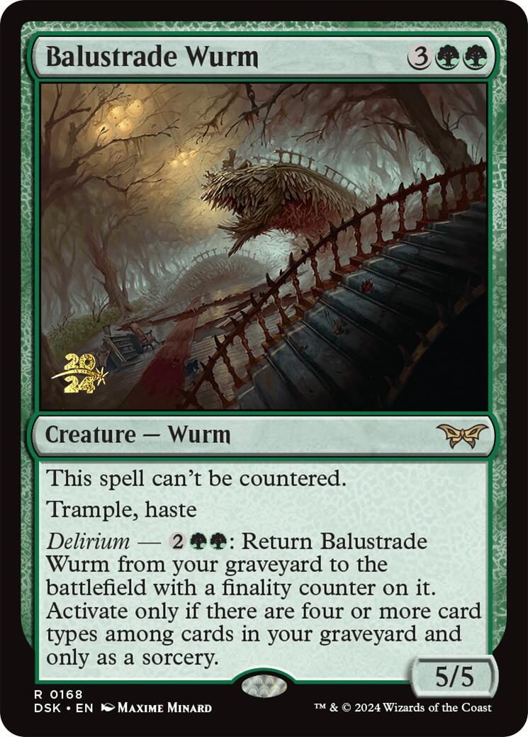 Balustrade Wurm [Duskmourn: House of Horror Prerelease Promos] | Good Games Adelaide SA