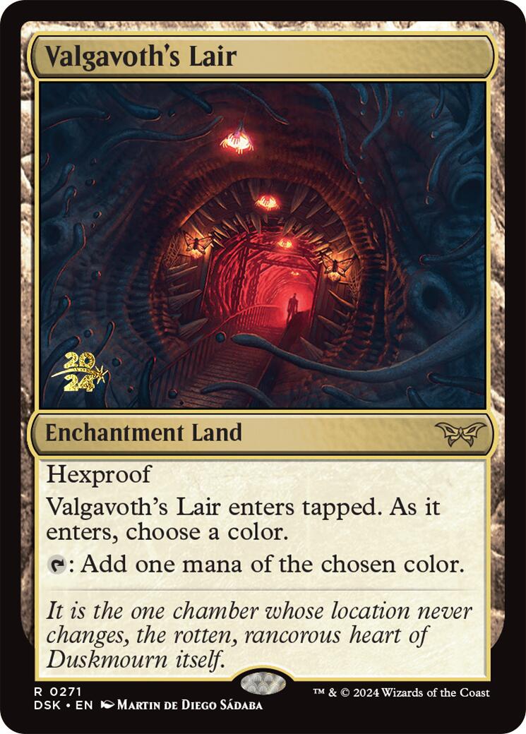 Valgavoth's Lair [Duskmourn: House of Horror Prerelease Promos] | Good Games Adelaide SA