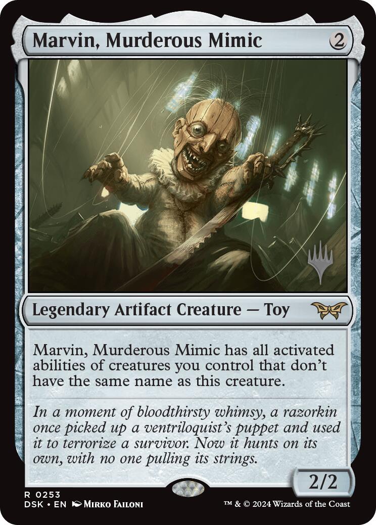 Marvin, Murderous Mimic [Duskmourn: House of Horror Promos] | Good Games Adelaide SA