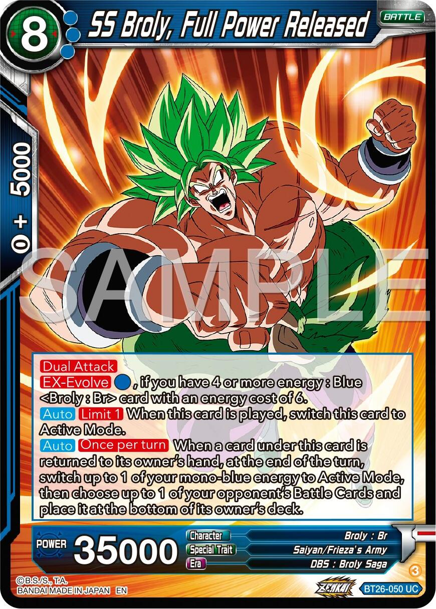 SS Broly, Full Power Released (BT26-050) [Ultimate Advent] | Good Games Adelaide SA