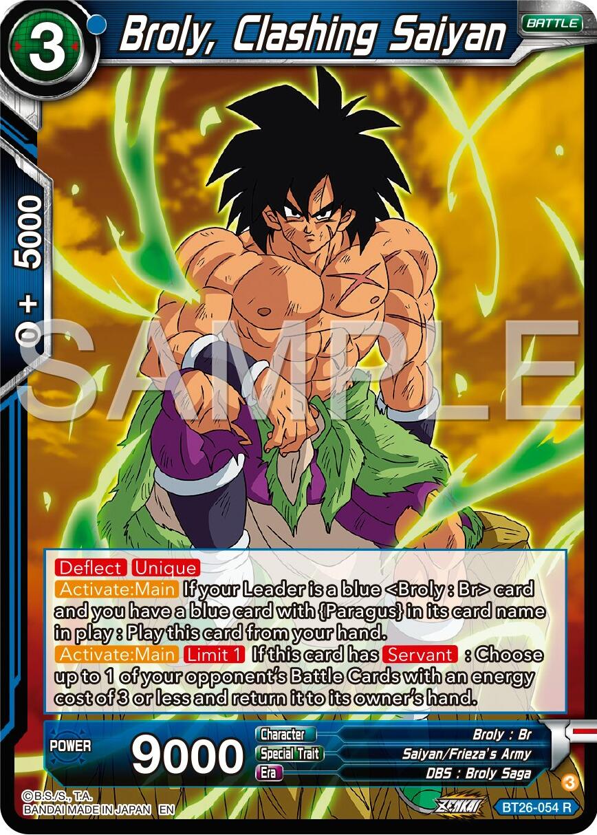 Broly, Clashing Saiyan (BT26-054) [Ultimate Advent] | Good Games Adelaide SA