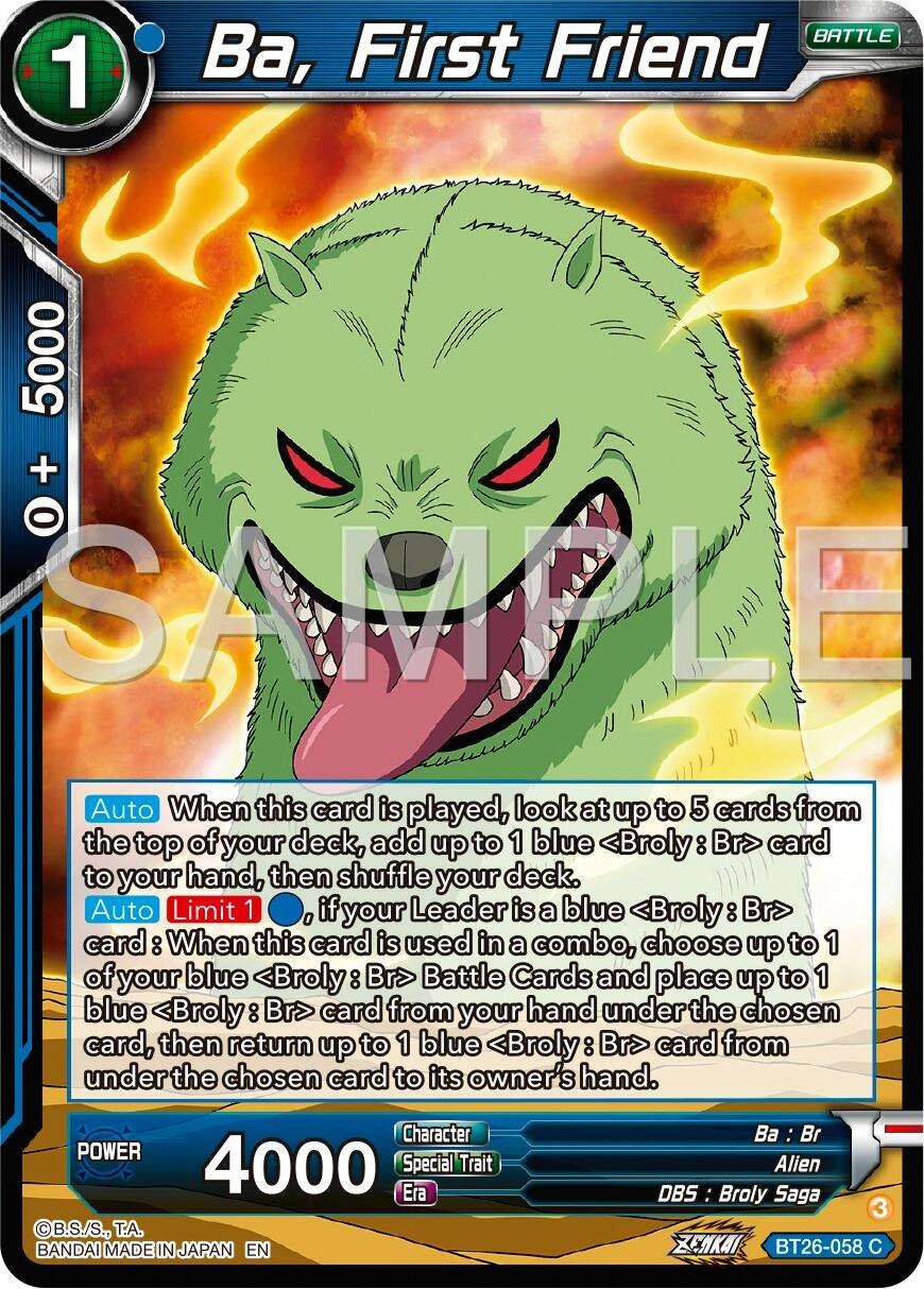 Ba, First Friend (BT26-058) [Ultimate Advent] | Good Games Adelaide SA