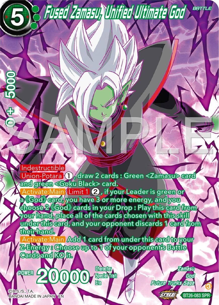 Fused Zamasu, Unified Ultimate God (SPR) (BT26-083) [Ultimate Advent] | Good Games Adelaide SA
