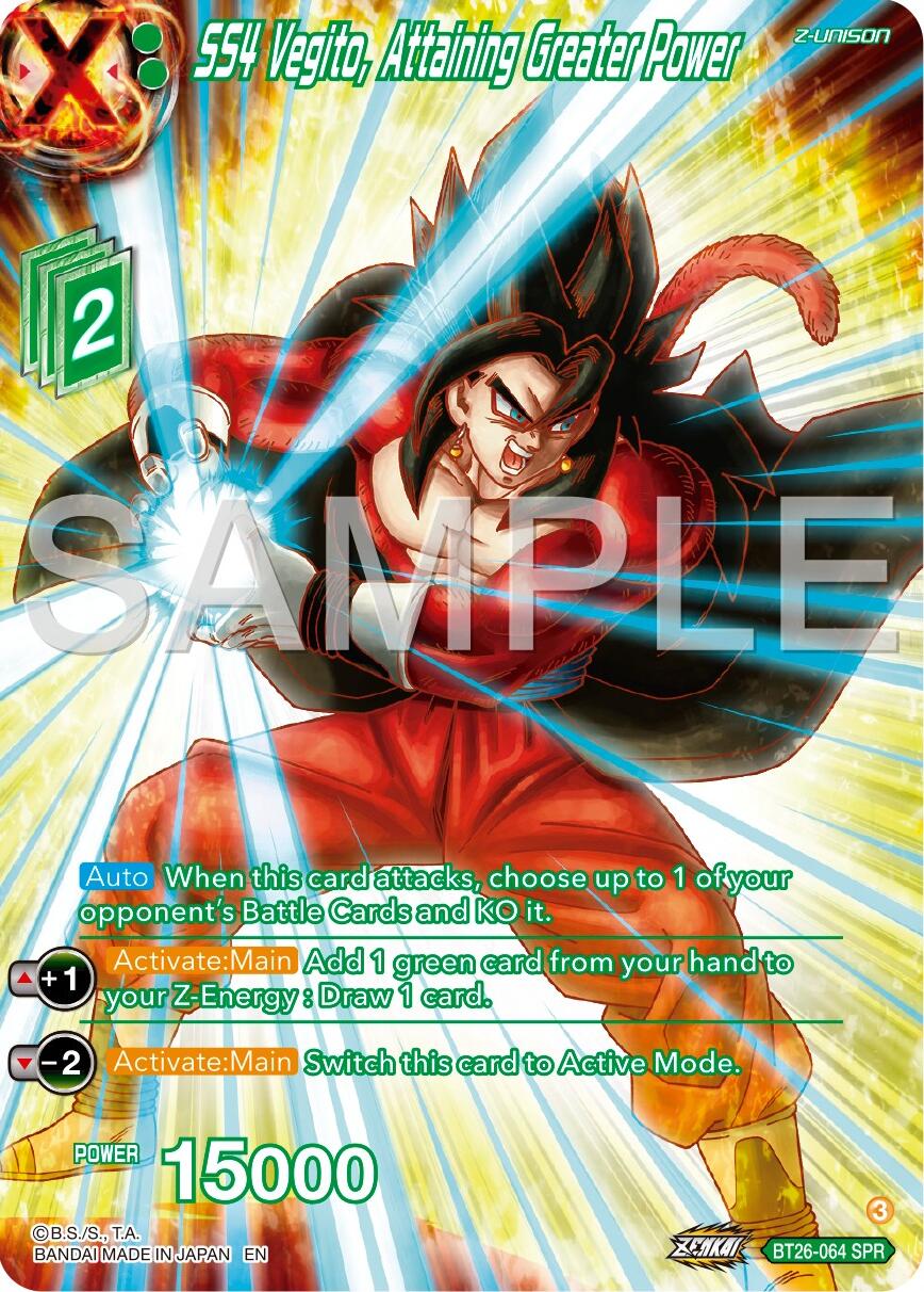 SS4 Vegito, Attaining Greater Power (SPR) (BT26-064) [Ultimate Advent] | Good Games Adelaide SA