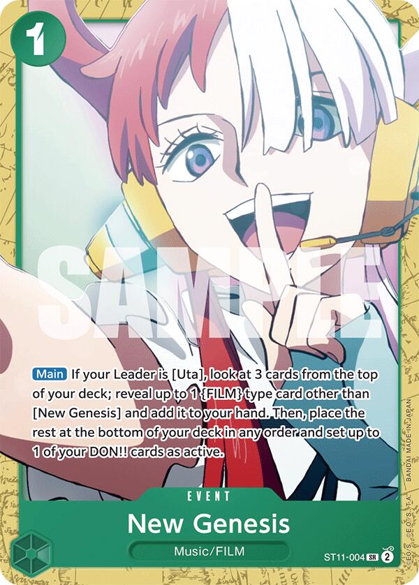 New Genesis [Starter Deck: GREEN Uta] | Good Games Adelaide SA