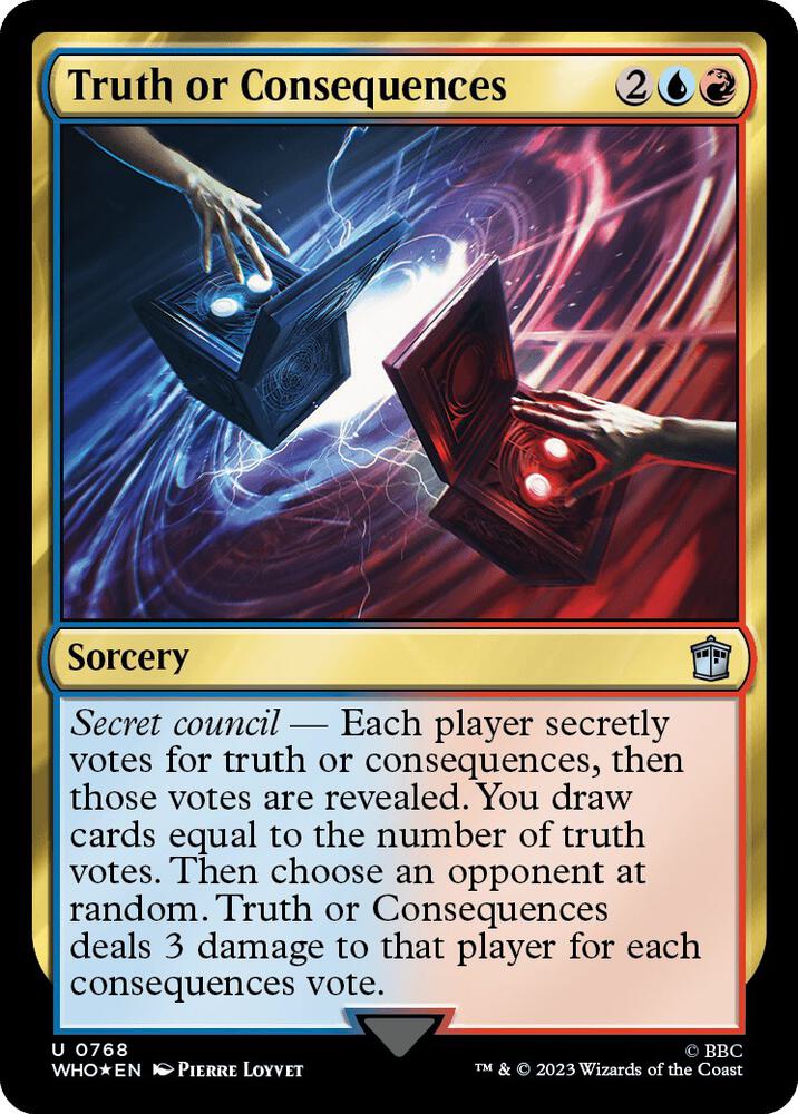 Truth or Consequences 768 (Universes Beyond: Doctor Who)  - Foil | Good Games Adelaide SA