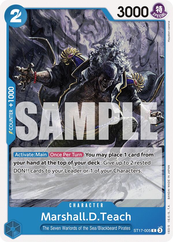 Marshall.D.Teach [Starter Deck: BLUE Donquixote Doflamingo] | Good Games Adelaide SA