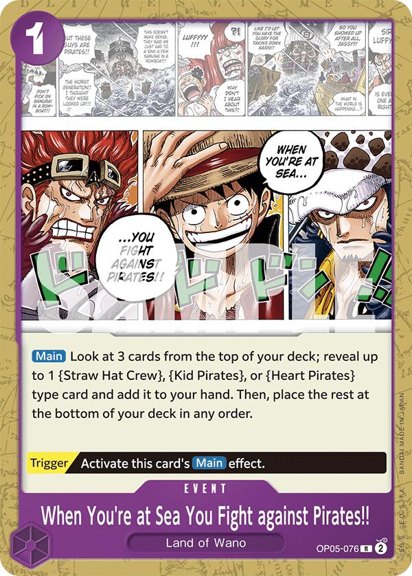When You're at Sea You Fight against Pirates!! [Starter Deck: PURPLE Monkey.D.Luffy] | Good Games Adelaide SA